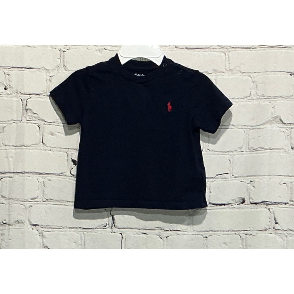 Ralph Lauren Baby Boy Cotton Jersey Crewneck Tee (Size 9 mos)